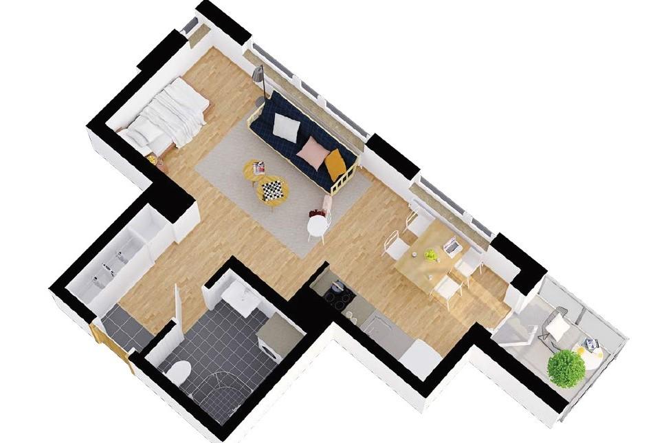 Lägenhetsbild 2 för Bataljonsgatan 6C i Linköping